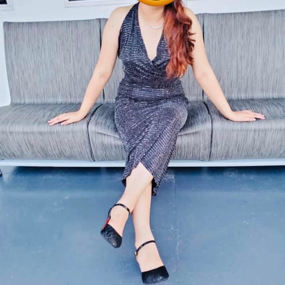 Black evening dress